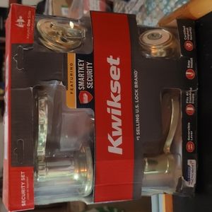 Polished Brass Exterior Entry Door Handle and Single Cylinder Deadbolt Combo pk